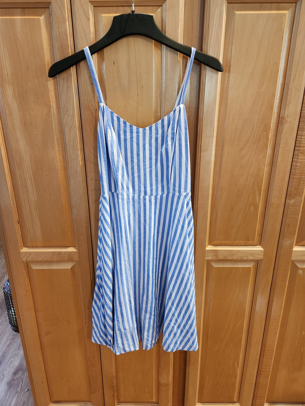 Old Navy Blue and White Striped Sundress
